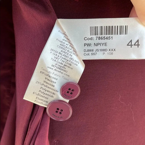 DONDUP LUMIA STRUCTURED ELEGANT BLAZER medium - Picture 9 of 15